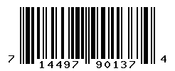 UPC barcode number 714497901374