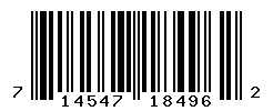 UPC barcode number 714547184962