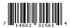UPC barcode 714602315614