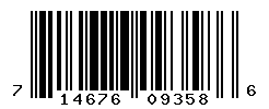 UPC barcode number 714676093586