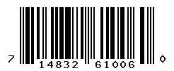 UPC barcode number 714832610060