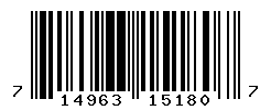 UPC barcode number 714963151807