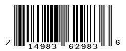 UPC barcode 714983629836