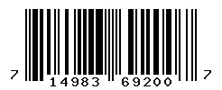UPC barcode 714983692007