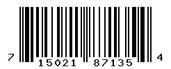 UPC barcode 715021871354