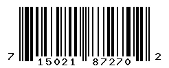 UPC barcode 715021872702