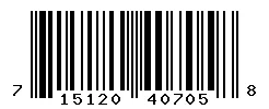 UPC barcode 715120407058
