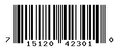 UPC barcode 715120423010