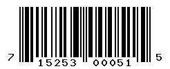 UPC barcode 715253000515