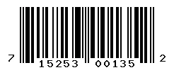 UPC barcode 715253001352