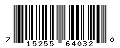 UPC barcode number 715255640320