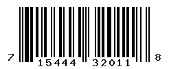 UPC barcode number 715444320118