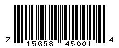 UPC barcode 715658450014