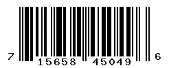 UPC barcode 715658450496
