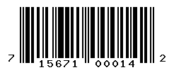 UPC barcode number 715671000142