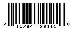 UPC barcode number 715764291150