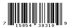 UPC barcode number 715854383109