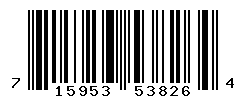 UPC barcode number 715953538264