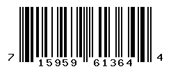 UPC barcode number 715959613644