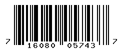 UPC barcode number 716080057437