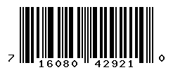 UPC barcode number 716080429210