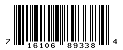 UPC barcode number 716106893384
