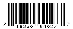 UPC barcode number 716350640277