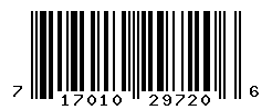 UPC barcode number 717010297206