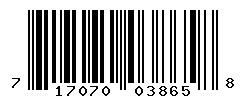upc 717070038658 barcode image