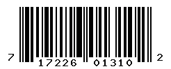 UPC barcode 717226013102
