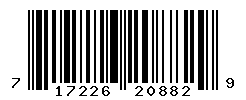 UPC barcode number 717226208829