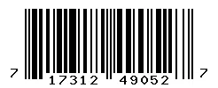 UPC barcode 717312490527