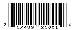 UPC barcode number 717489210010