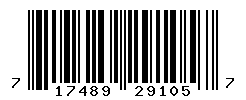 UPC barcode number 717489291057