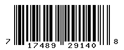 UPC barcode number 717489291408