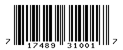 UPC barcode number 717489310017