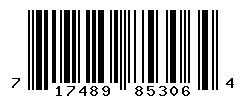 UPC barcode number 717489853064