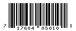 UPC barcode number 717604050101