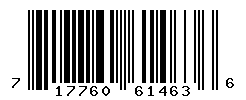 UPC barcode number 717760614636