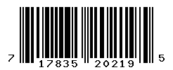 UPC barcode number 717835202195