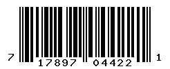 UPC barcode number 717897044221