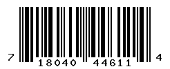 upc 718040446114 barcode image