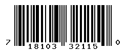 UPC barcode number 718103321150