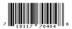 UPC barcode number 718117704048