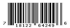 UPC barcode number 718122642496
