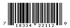 UPC barcode number 718334221120