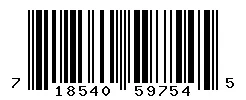 UPC barcode 718540597545