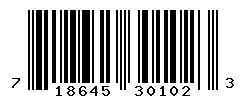 UPC barcode 718645301023