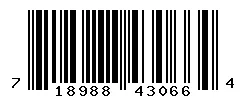 UPC barcode 718988430664