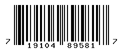 UPC barcode number 719104895817
